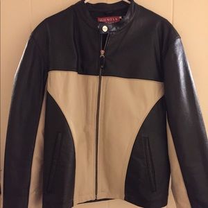 Leather jacket for men size Large